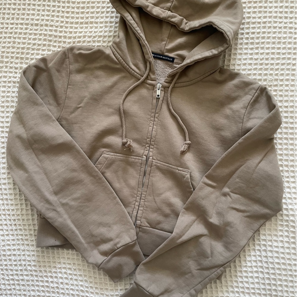 Brandy Melville cropped Crystal hoodie. Brand new, never worn, without tags.